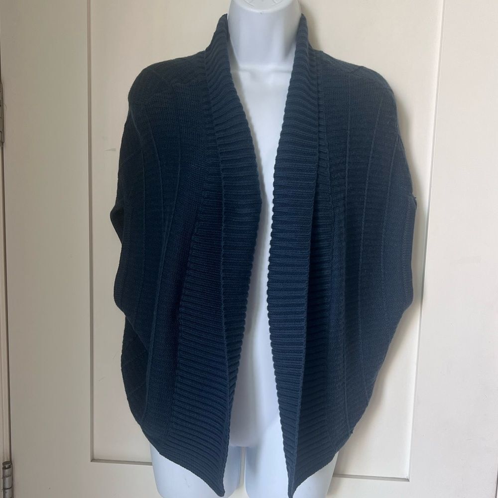 GAP Women's Teal Open-Front Dolman Sleeve Cardigan Cozy Winter Sweater XS/S